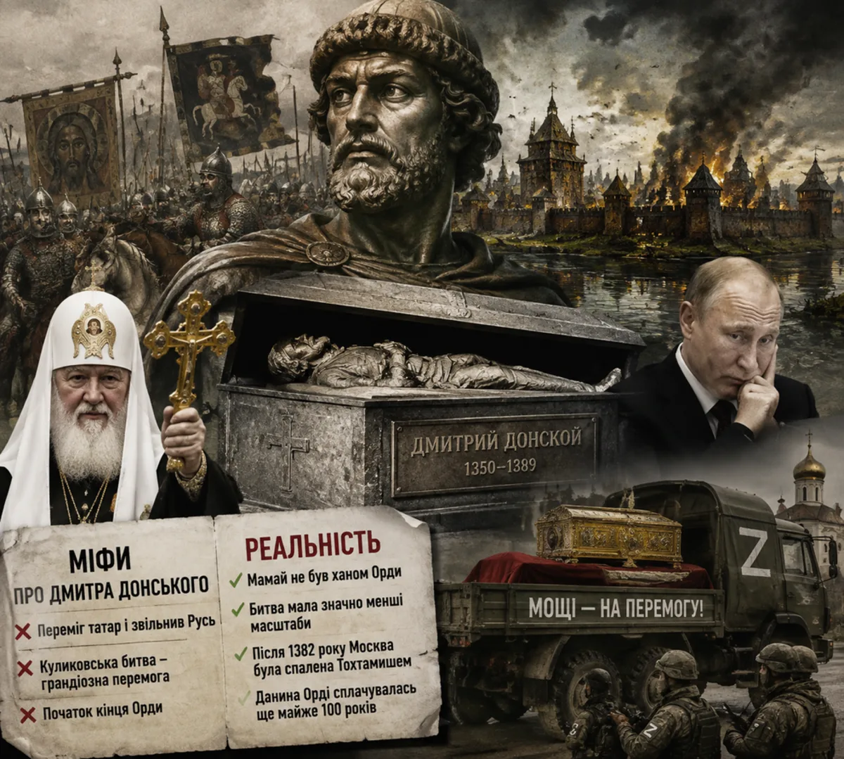 Мощі Дмитра Донського: російський міф проти історичної реальності