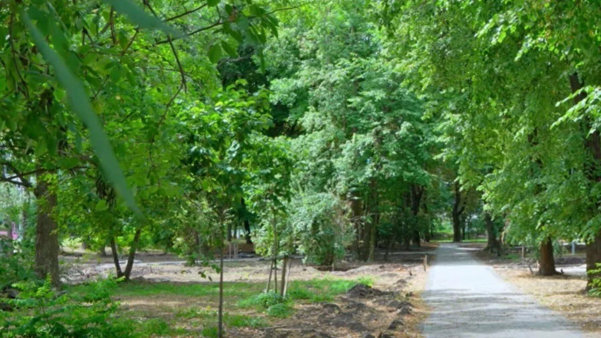 Реконструкція скверу в Львові: нові доріжки, освітлення та майданчик