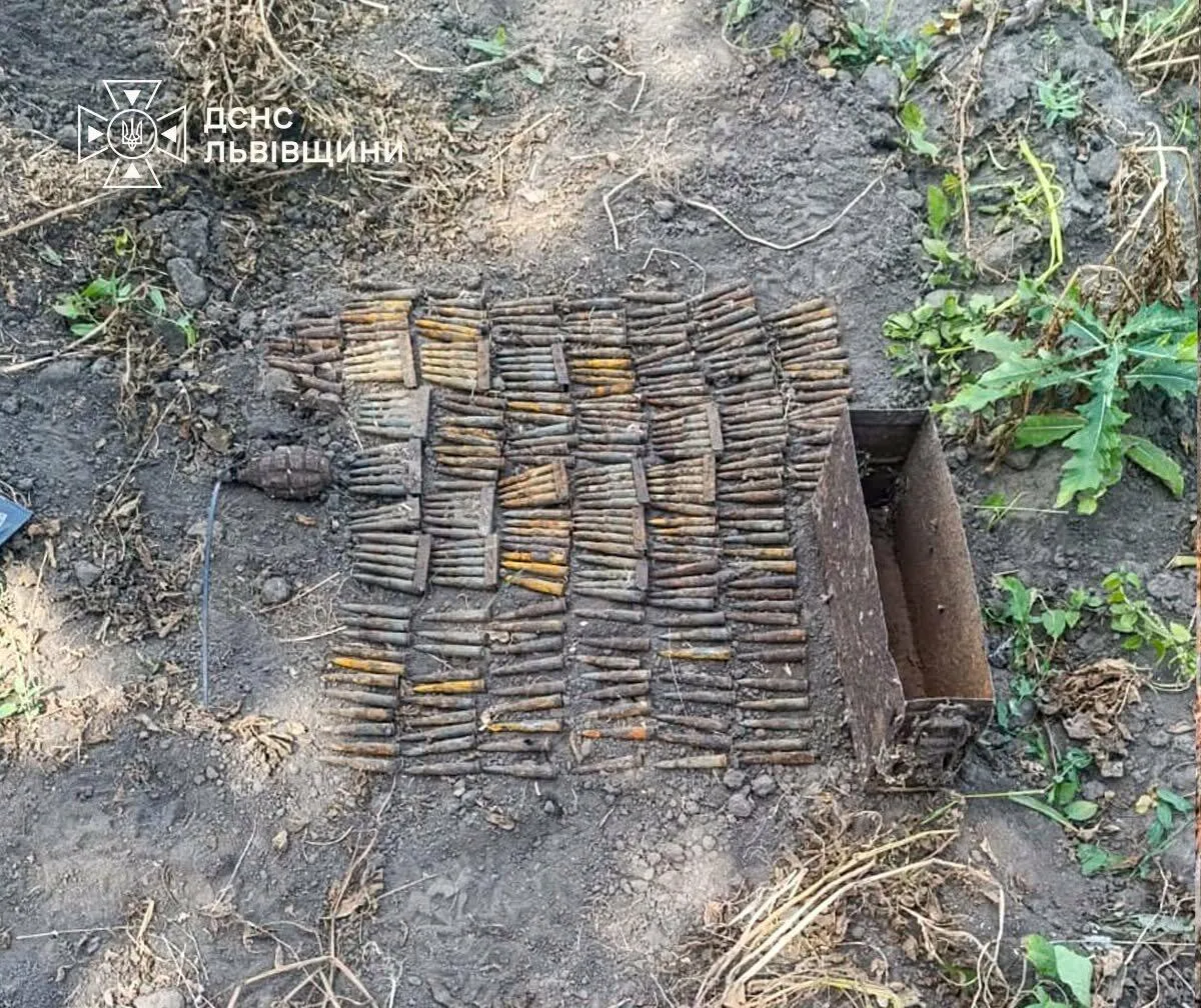 На Львівщині знищили гранату та артснаряди часів ІІ світової войни