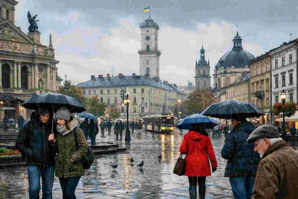 Прогноз погоди у Львові на 26 жовтня: дощі, похолодання і вологість